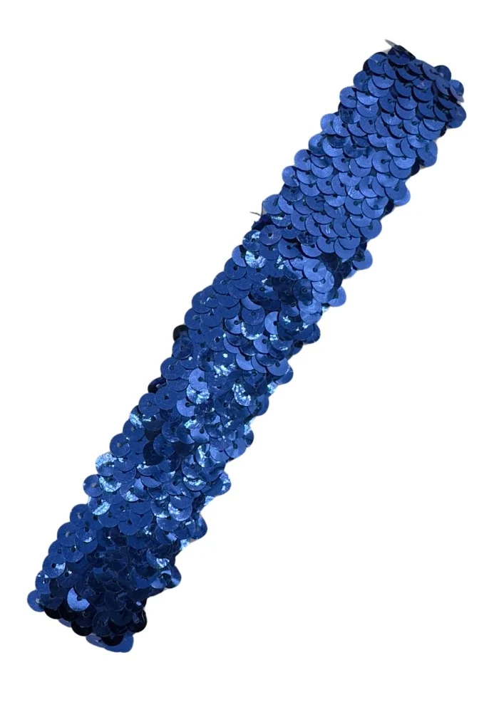 Haarband Pailletten Kobalt Blauw
