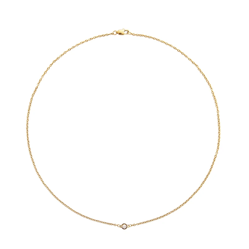 Mockberg Thin Diamond Necklace MO560