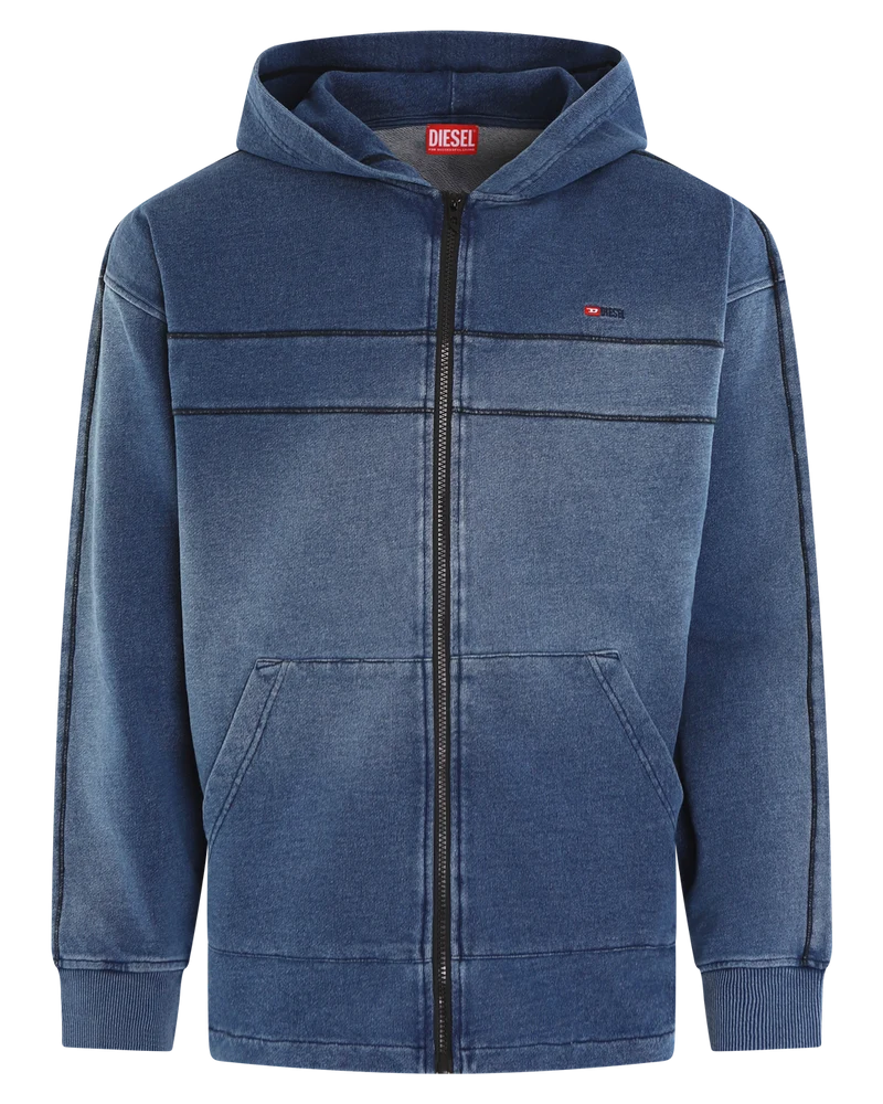 Heren S-Blaxt Zip Hoodie Blauw