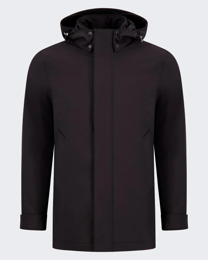 Woolrich Heren Soft Shell Barrow Coat Zwart