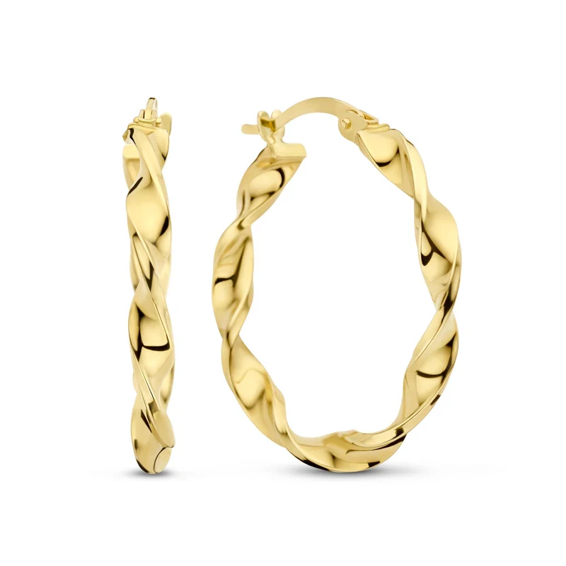 Isabel Bernard Rivoli Odette 14 karaat gouden oorringen IB360241