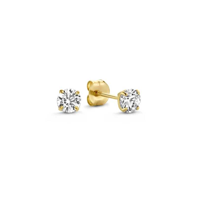 Isabel Bernard Le Marais Lourdes 14 Karaat Gouden Oorknoppen IB360199