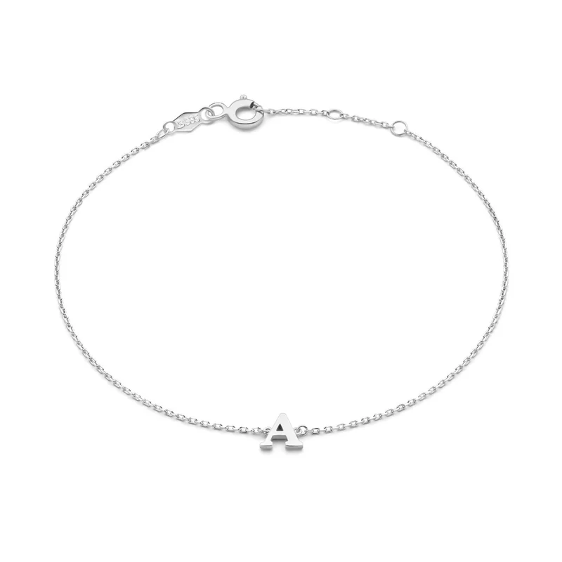 Isabel Bernard Saint Germain Rachel 14 Karaat Witgouden Initial Armband IB320041-Z