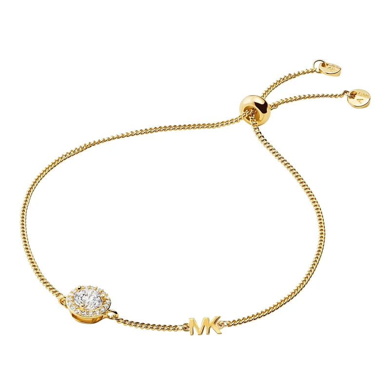 Michael Kors Premium 925 Sterling Silver Gold-coloured Bracelet MKC1206AN710 (Length: 22.00 cm)