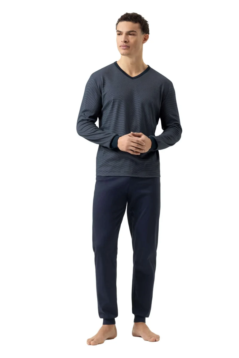 Mey Tweedelige Pyjama Bennison Heren 2240052 668 yacht blue