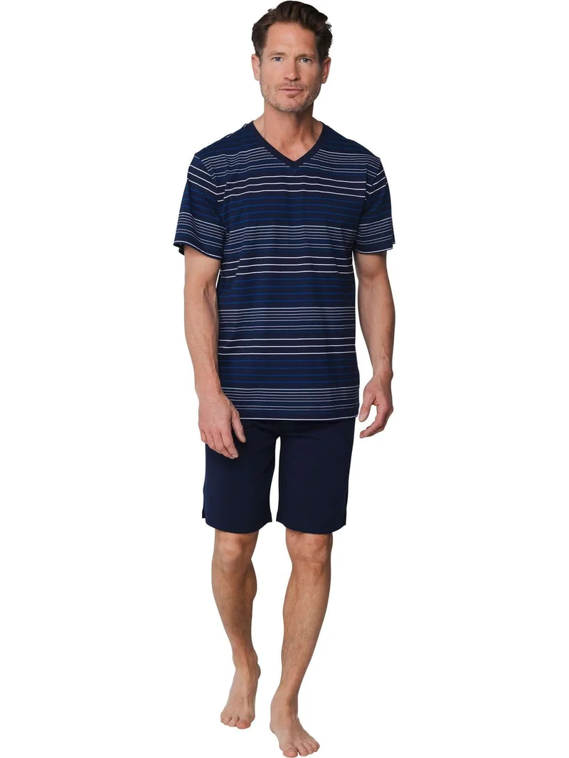 Pastunette Tweedelige Korte Pyjama Heren 132199-504-1 520 Dark Blue