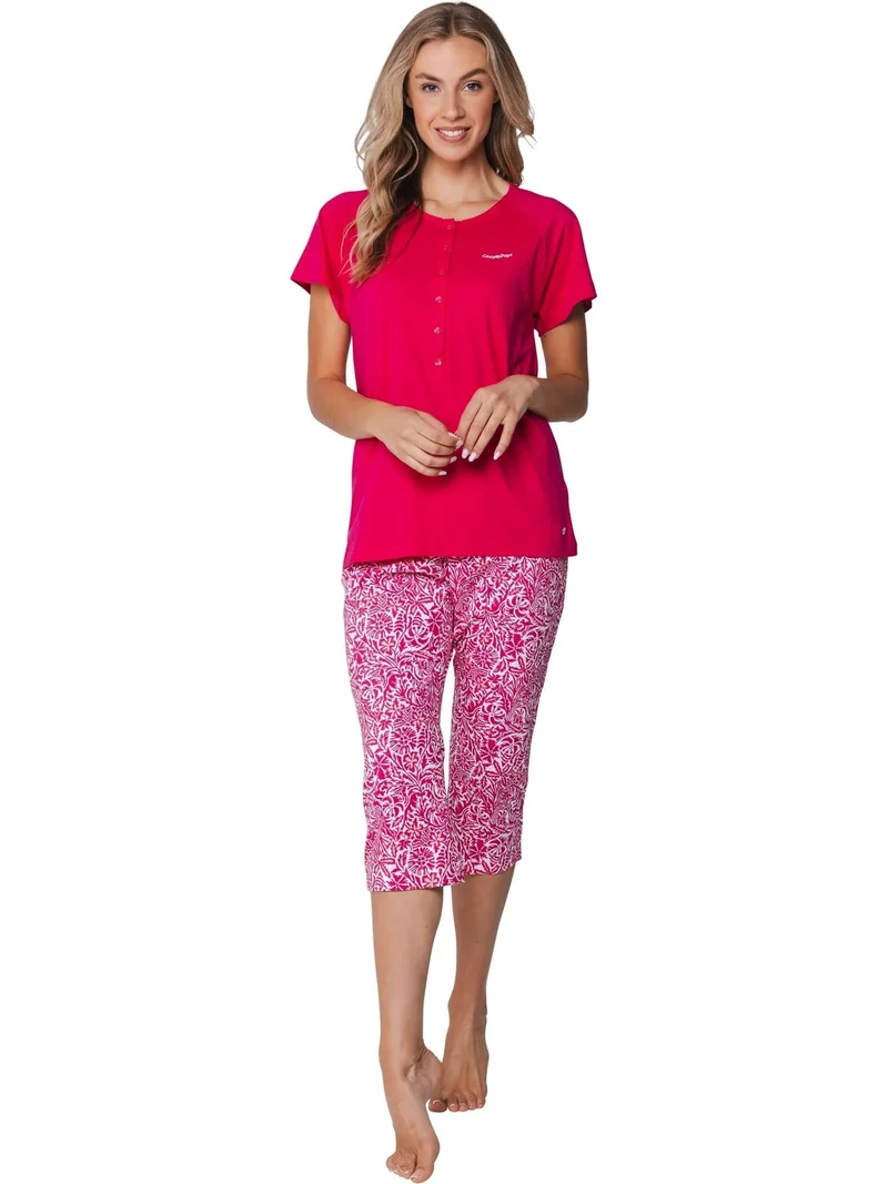 Pastunette Tweedelige Pyjama Paradise Pink 121261-114-1 220 Dark Pink