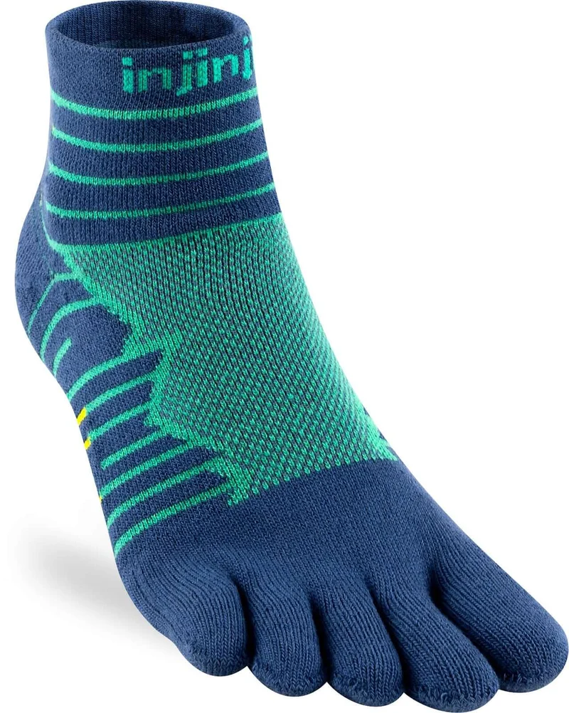 Injinji Teensokken Ultra Run Mini Crew Coolmax Unisex IS401130 60 Bleu