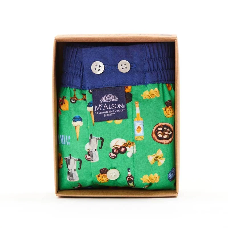 Mc Alson Boxershort met binnenbroek Mamma Mia Green M5337 groen
