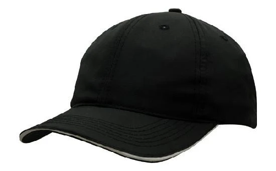 SPRING WOVEN FABRIC CAP WITH WIND STRAP & CLIP