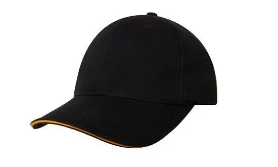 CHINO TWILL TWILL CAP WITH SANDWICH TRIM