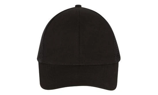 BRUSHED COTTON CAP WITH MESH BACK