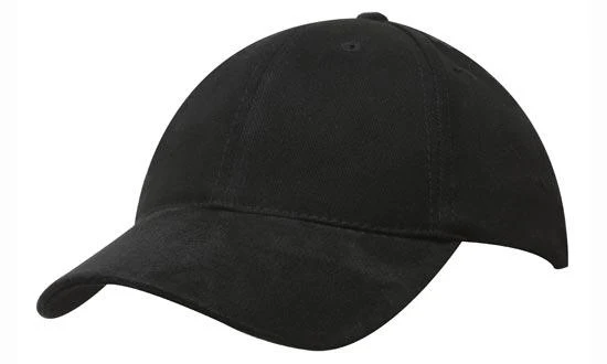 BRUSHED HEAVY COTTON CAP WITH SUEDE PEAK