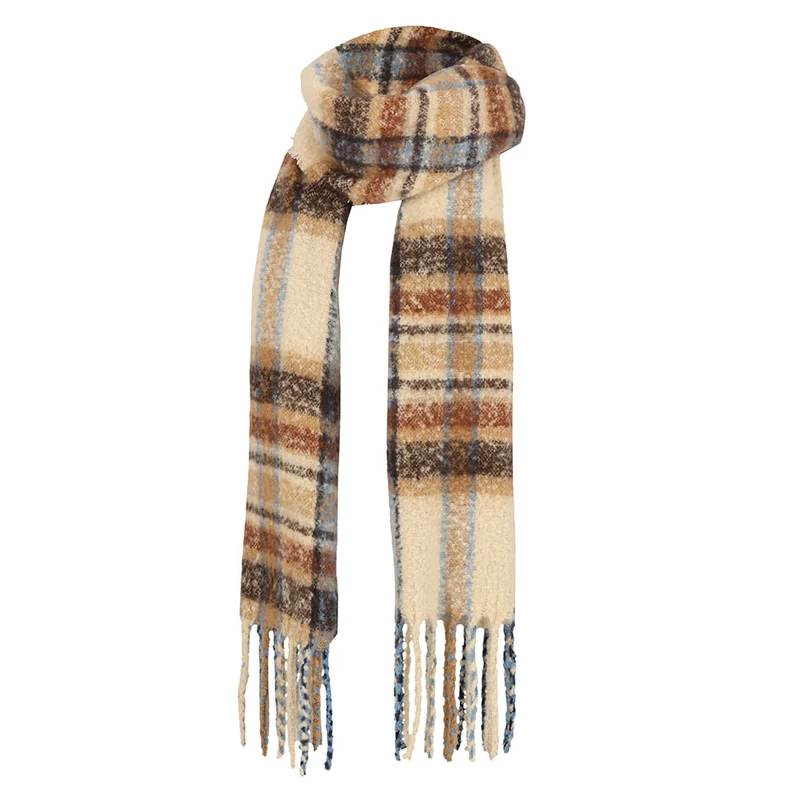 Winter sjaal meisjes bruin-beige