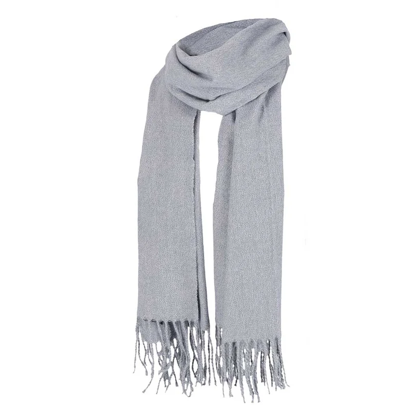 Effen winter sjaal denim