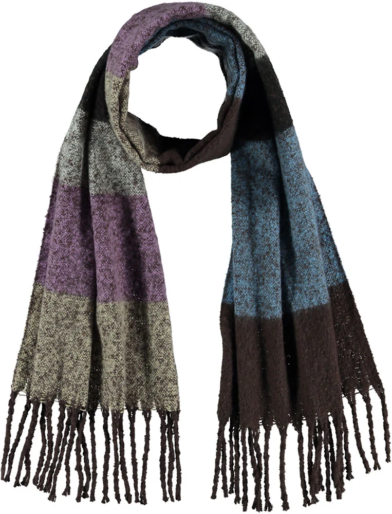 Wintersjaal paars-bruin