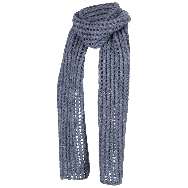 Wintersjaal effen denim