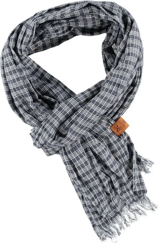 Heren sjaal blauw