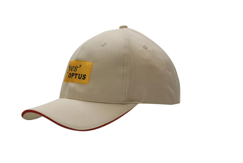 MESH KNIT CAP WITH SANDWICH TRIM