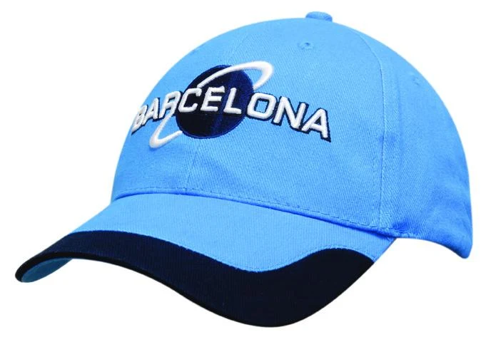 BRUSHED HEAVY COTTON CAP WITH PEAK TRIM