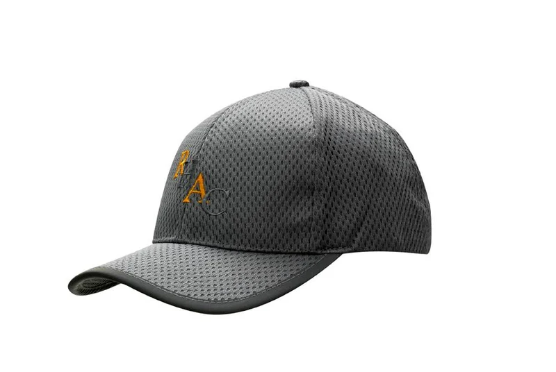 WAFFLE MESH CAP WITH PEAK TRIP