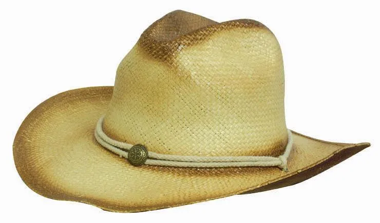 SPRAYED COWBOY STRAW HAT