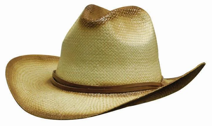 SPRAYED COWBOY STRAW HAT