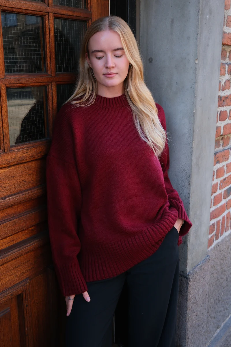 Martina Knit - Burgundy