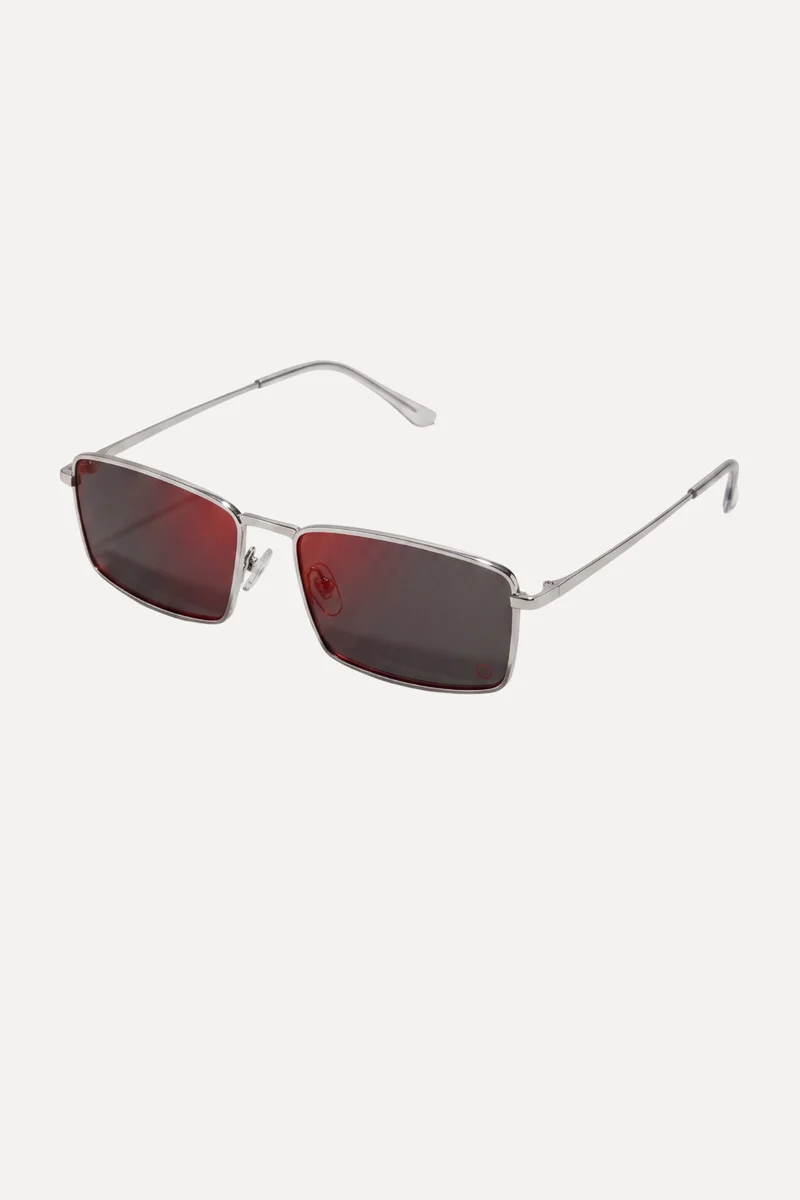 Liam Sunglasses - Silver Red