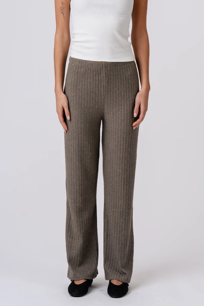 Ivy Knit Pants - Khaki