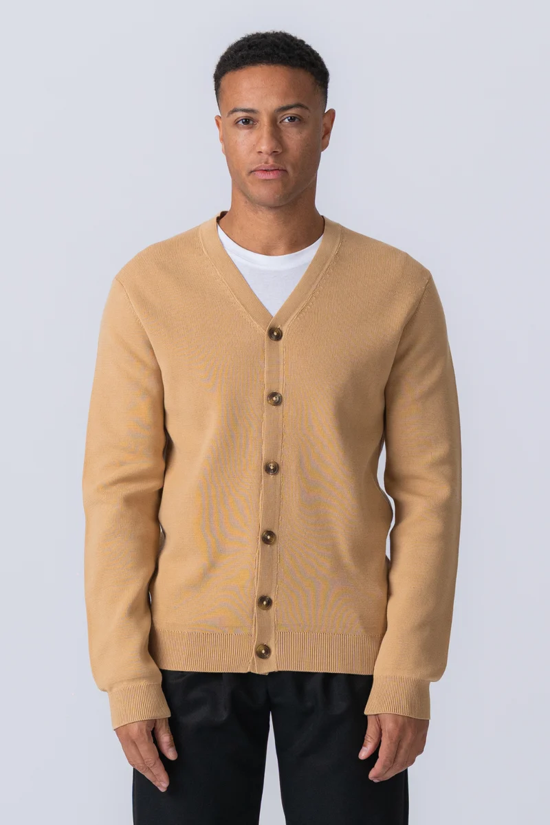 Milo Knit Cardigan - Sand