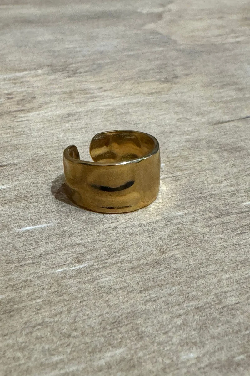 Wide Band MN567 Open Ring - Gold