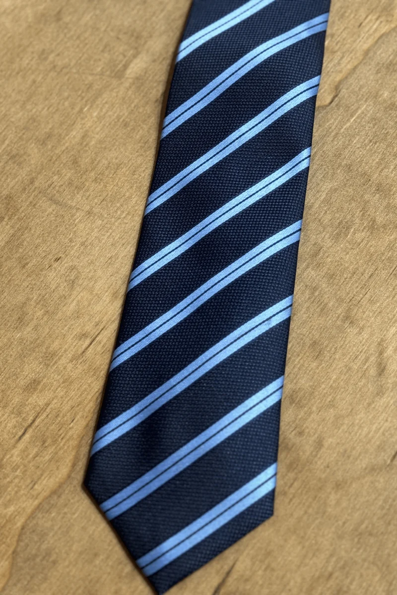 Tie - Black/Light Blue