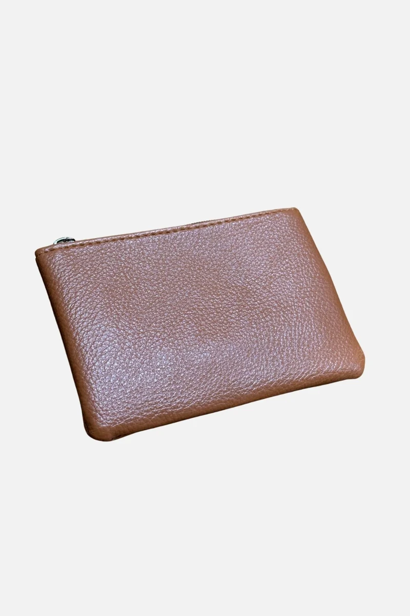 Sara Zip Bag - Light Brown
