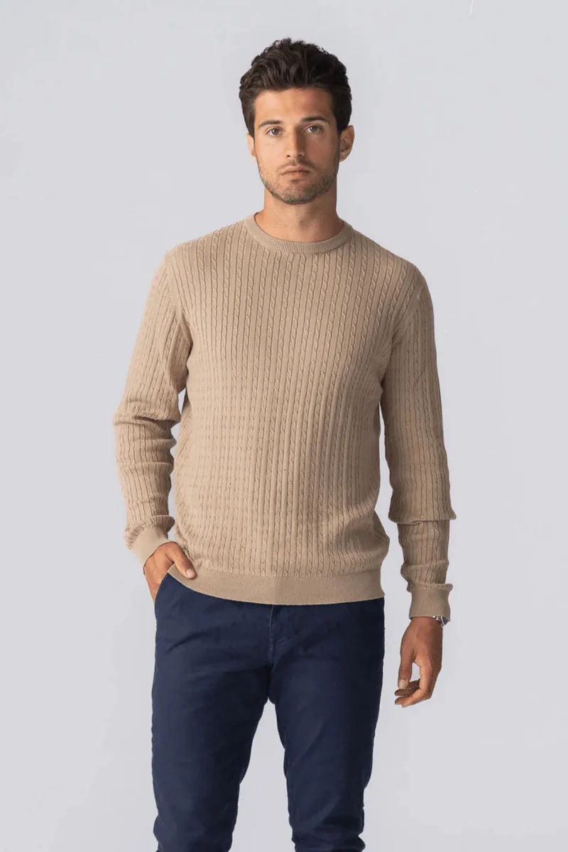 Pullover Cable Knit - Sand