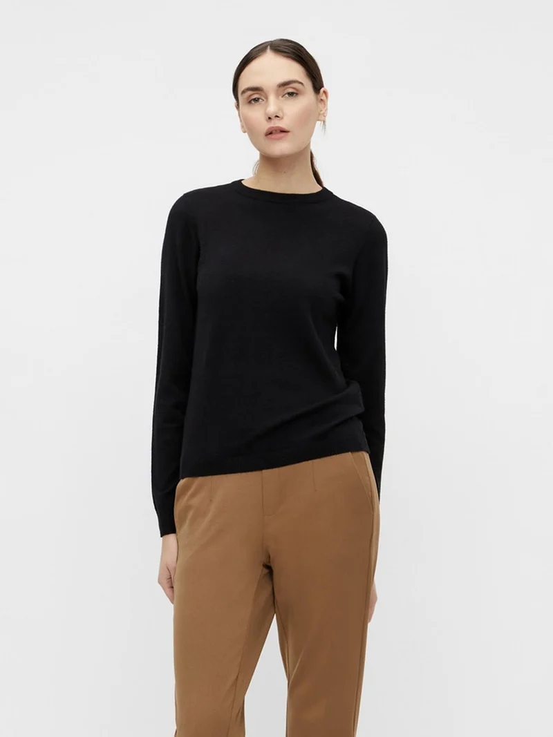 Thess Knit Pullover - Black
