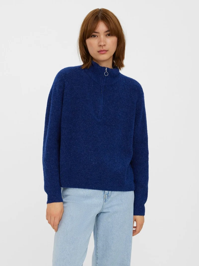 Plaza Zipper Knit - Sodalite Blue