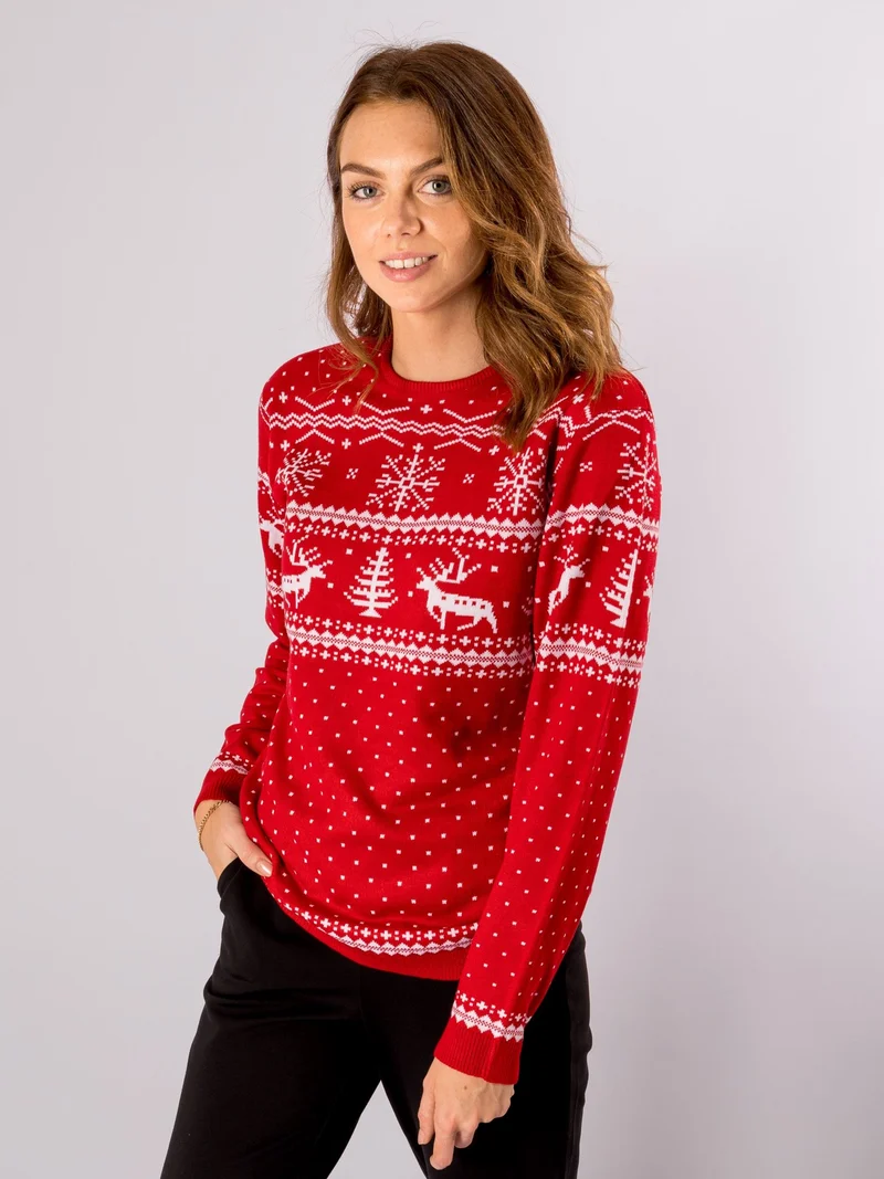Tori Christmas knit - Red