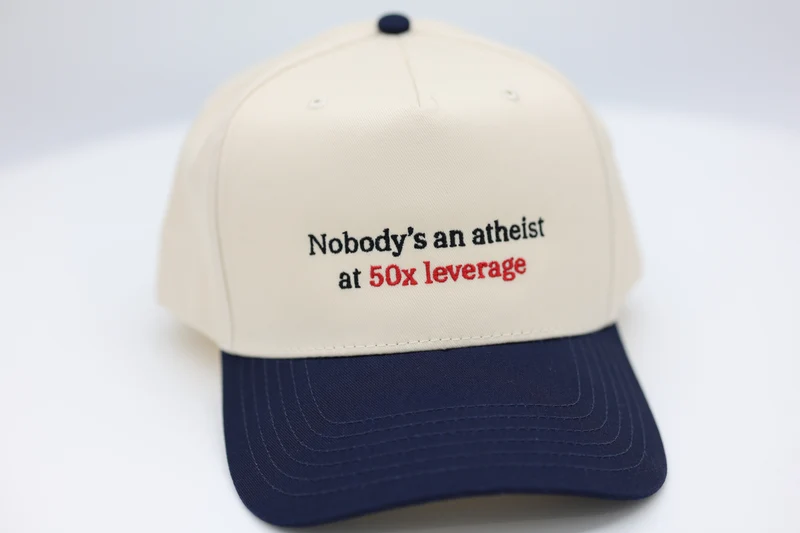 Nobody's an atheist at 50x leverage