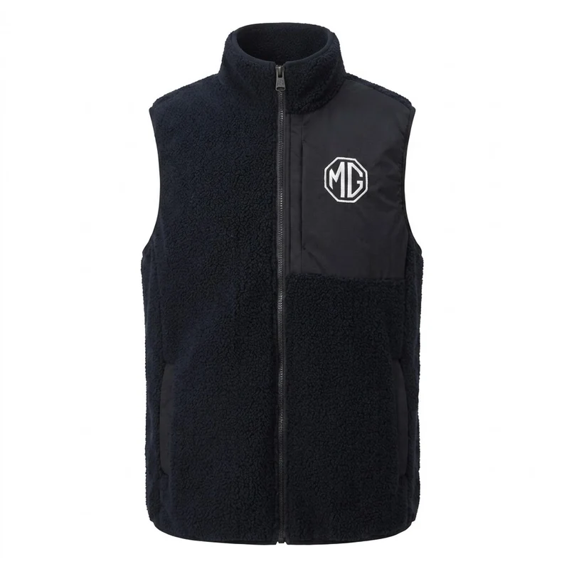 MG Black Fleet Vest
