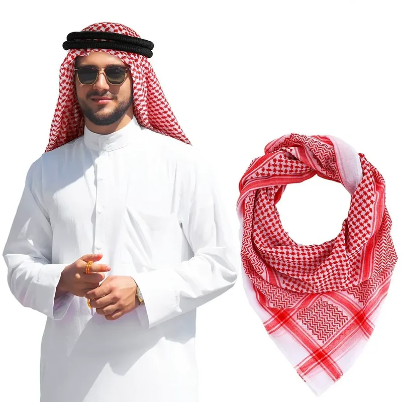 Op maat gemaakte traditionele Arabische vierkante handdoeken, winddichte en modieuze vierkante handdoeken, aankoop en groothandel