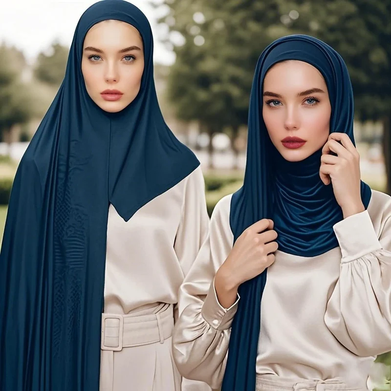 Zachte moslim hijab sjaal voor dames, mode islamitische hoofddoek, sjaal omslagdoeken op maat