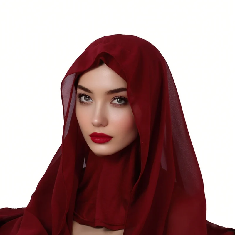 Groothandel islamitische moslimvrouwen 2 dubbellaagse hijab hoofddoeken