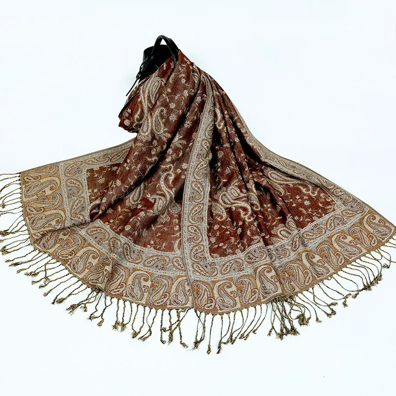 Groothandel Paisley Pashmina Rave Sjaal Exotische Sjaals Wraps voor Avondjurken