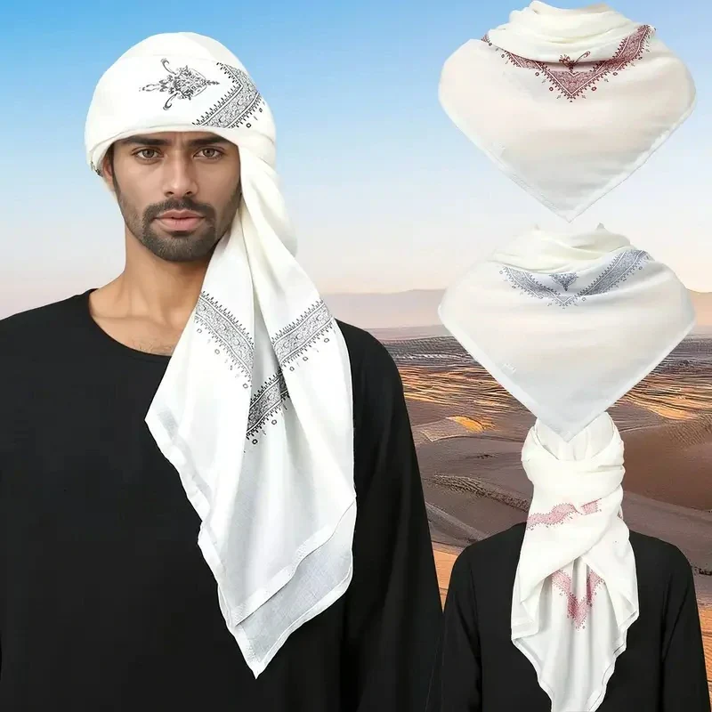 Groothandel Premium Jemenitische Shemagh geborduurde Shemagh Arabische Jemen Keffiyeh
