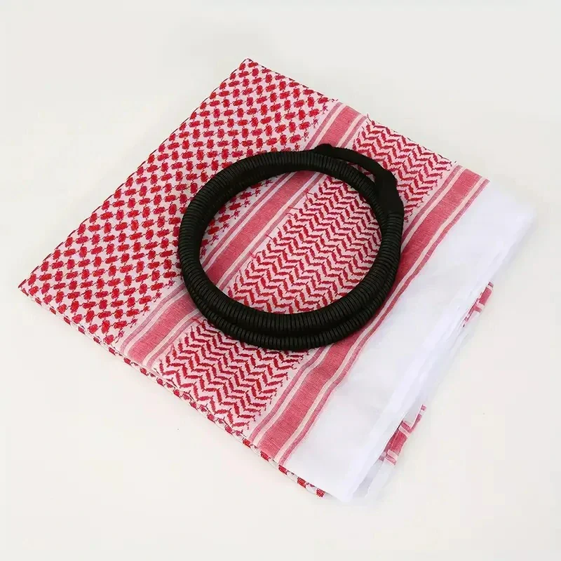 Groothandel Arabische Shemagh Sjaal Moslim Hijab Hoofdband Keffiyeh Saoedische Hoofddeksels