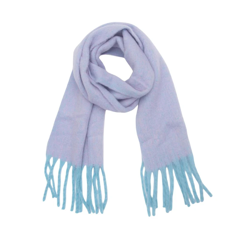 Vrouwen Winter Fluffy Chunky Sjaal Warps - Kleurrijke Deken Dikke Zachte Sjaal Op Maat