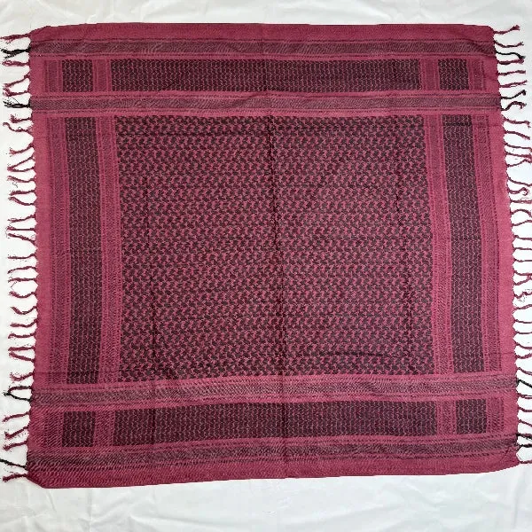 Groothandel in hoogwaardige traditionele Arabische Shemagh Keffiyeh sjaals met kwastjes.