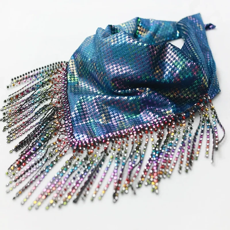 Leverancier Laser Kwastje Imitatie Diamant Mode Sjaal - Cowgirl Party Carnaval Accessoires
