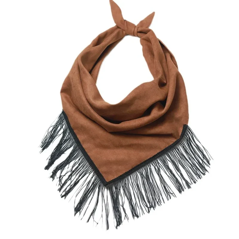 Western Cowboy Triangle Bandana met kwastjes in bulk - Lichtgewicht nekwarmer voor buitenfeesten